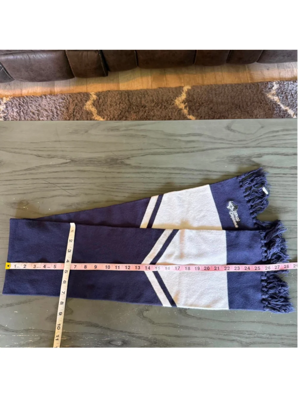 Men's Sport-Tek Delaware North Scarf One Size Navy Blue White